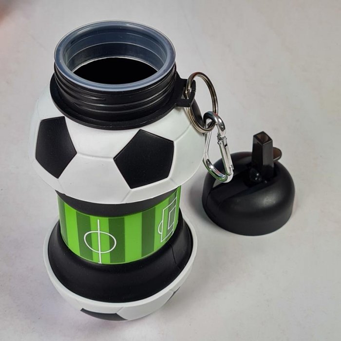 قمقمه سیلیکونی تاشو طرح توپ فوتبال کد P/806/A