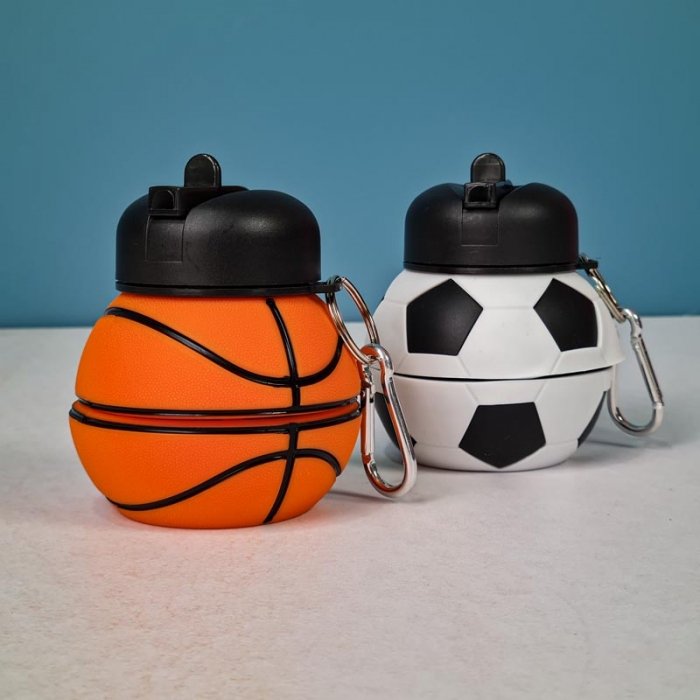 قمقمه سیلیکونی تاشو طرح توپ فوتبال کد P/806/A