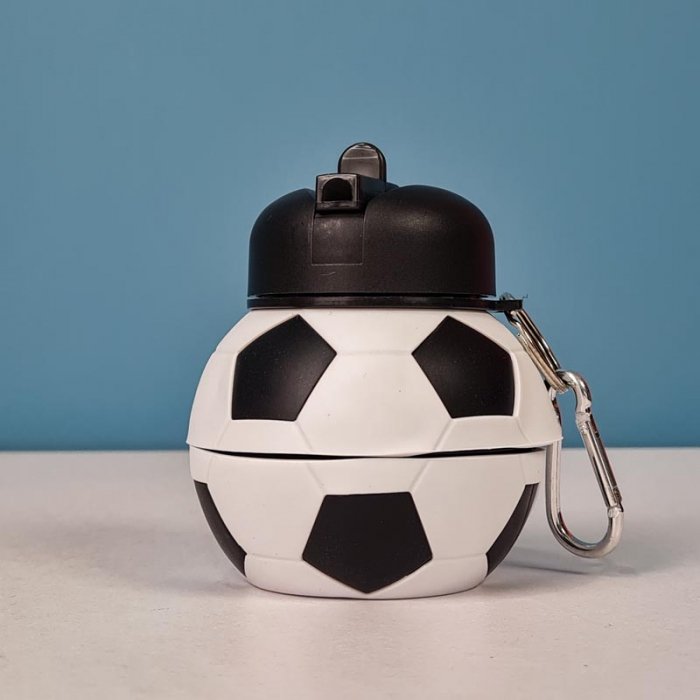 قمقمه سیلیکونی تاشو طرح توپ فوتبال کد P806