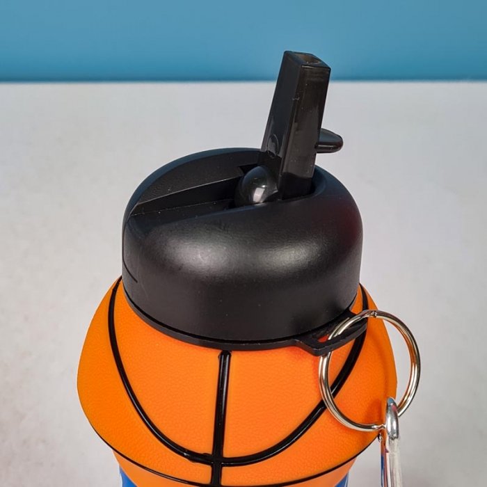 قمقمه سیلیکونی تاشو طرح توپ بسکتبال کد P/805/A