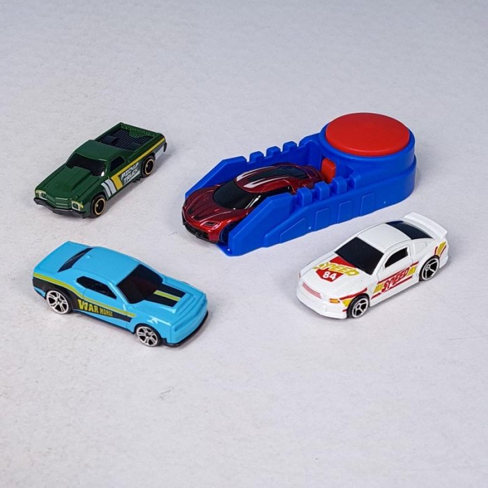 ست پرتاب ماشین مسابقه 4 عددی کد 2853