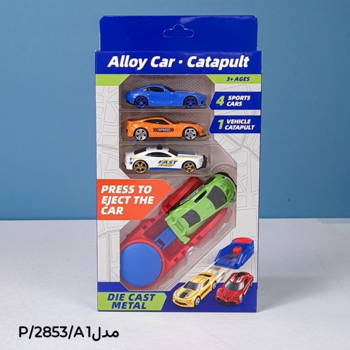 ست پرتاب ماشین مسابقه 4 عددی کد 2853