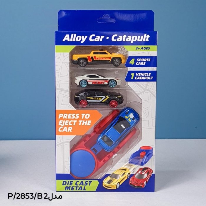 ست پرتاب ماشین مسابقه 4 عددی کد 2853