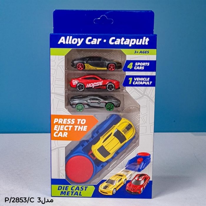 ست پرتاب ماشین مسابقه 4 عددی کد 2853