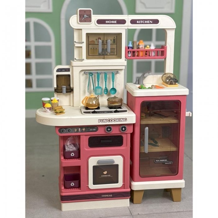 آشپزخانه کودک بزرگ 93 تکه رنگ صورتی کد 888B