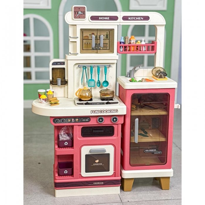 آشپزخانه کودک بزرگ 93 تکه رنگ صورتی کد 888B