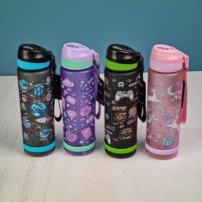 قمقمه نی دار فانتزی 750 میلی لیتر کد YY7004