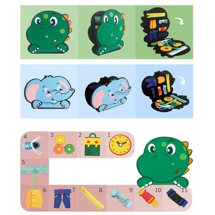 کتاب مونته سوری و فعالیت کودک مدل حیوانات کد 88801