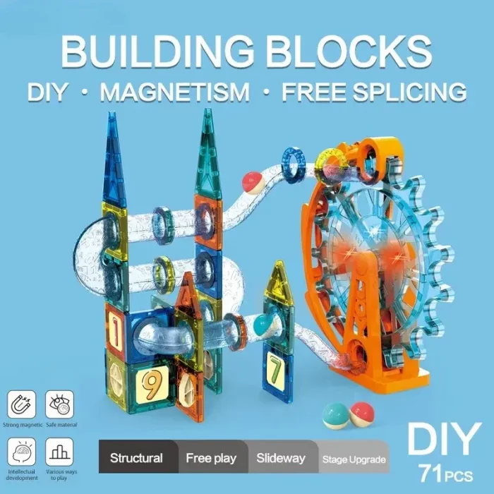 اسباب بازی کاشی مغناطیسی 71 تکه کد 9933B