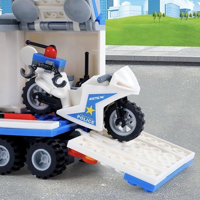 اسباب بازی لگو سری شهر 524 تکه city مدل کامیون پلیس کد LXA415