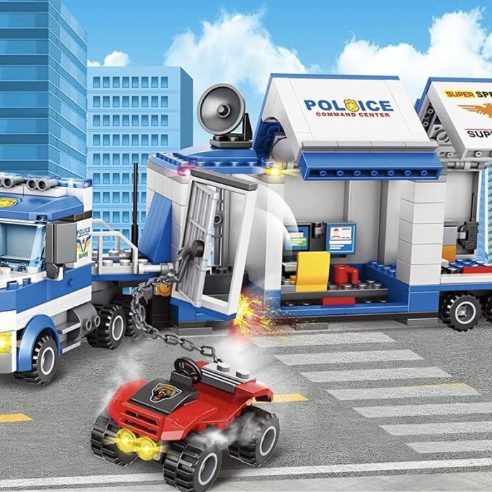 اسباب بازی لگو سری شهر 524 تکه city مدل کامیون پلیس کد LXA415