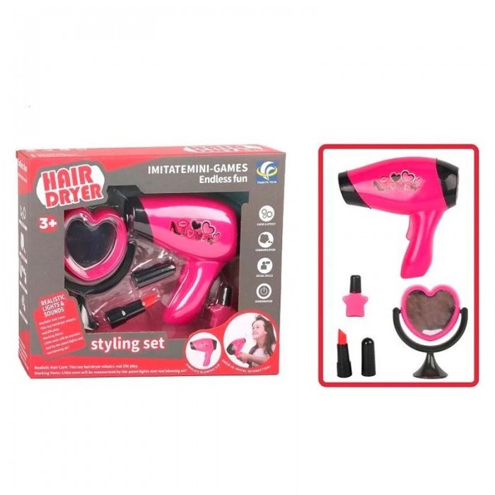 سشوار اسباب بازی به همراه تجهیزات آرایشگری کد YF820B