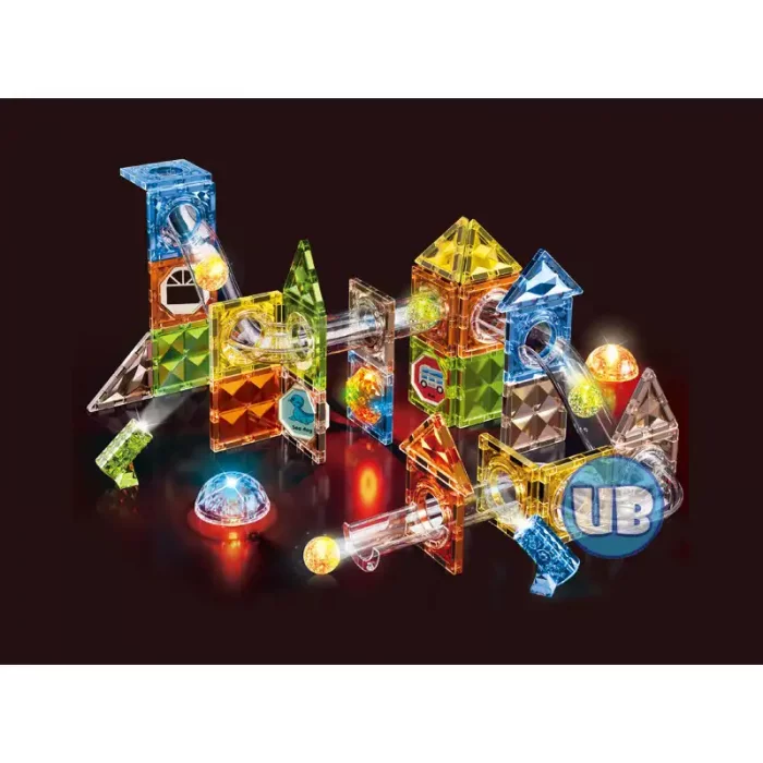 اسباب بازی کاشی های مغناطیسی چراغدار 69 تکه کد 3300