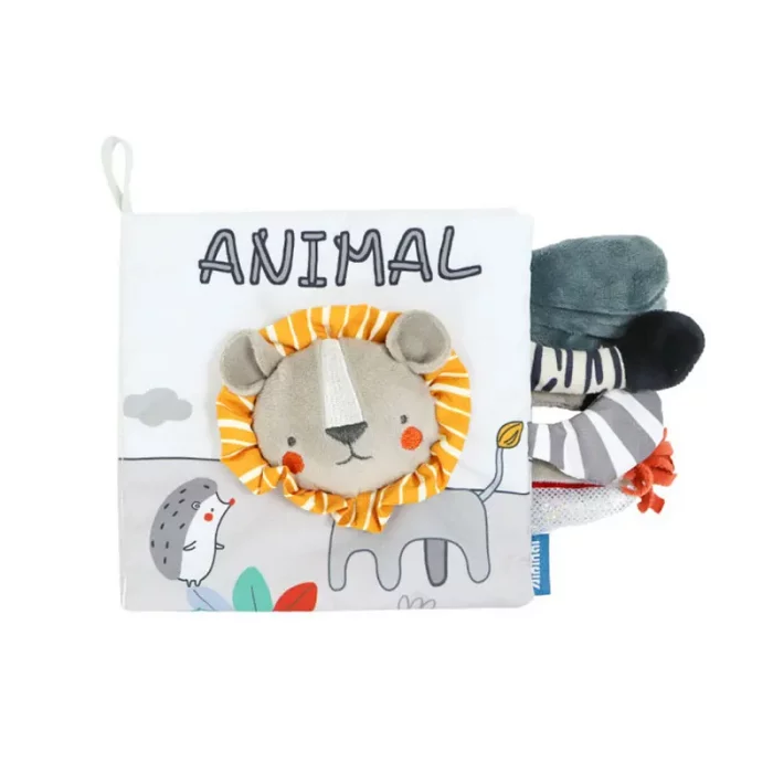 کتاب پارچه ای جغجغه ای مدل شیر و حیوانات کد 5584230
