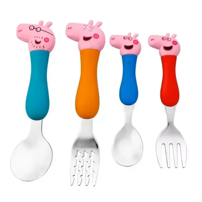 قاشق و چنگال 4 عددی کودک طرح پپا پیگ کد 6853065