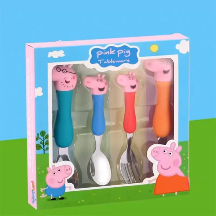 قاشق و چنگال 4 عددی کودک طرح پپا پیگ کد 6853065