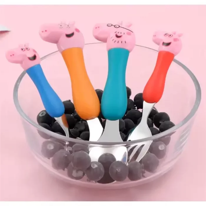 قاشق و چنگال 4 عددی کودک طرح پپا پیگ کد 6853065