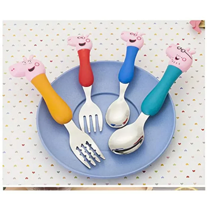قاشق و چنگال 4 عددی کودک طرح پپا پیگ کد 6853065
