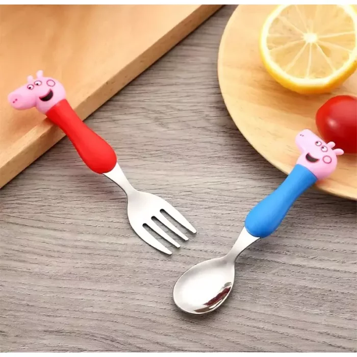 قاشق و چنگال 4 عددی کودک طرح پپا پیگ کد 6853065