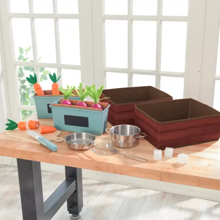 آشپزخانه کودک چوبی کیدکرفت مدل KidKraft Farmhouse Children's Kitchen کد 53444