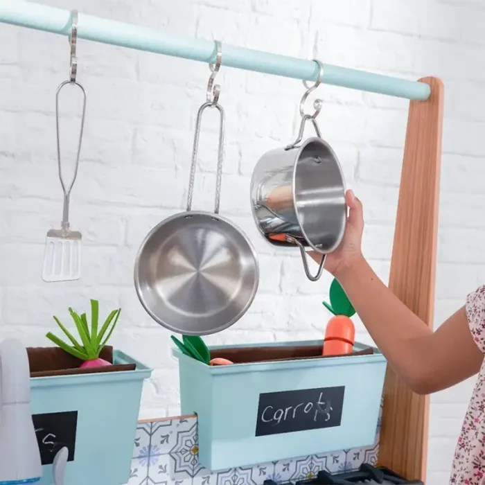 آشپزخانه کودک چوبی کیدکرفت مدل KidKraft Farmhouse Children's Kitchen کد 53444