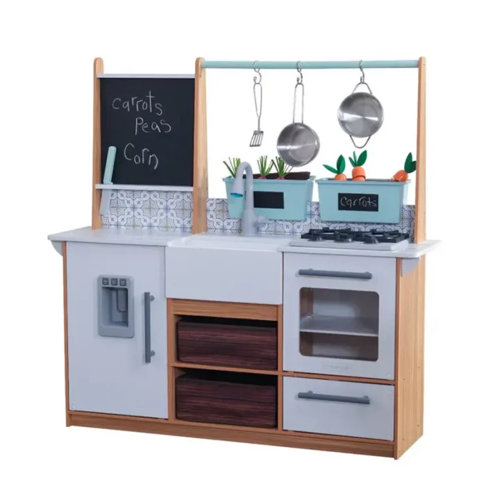 آشپزخانه کودک چوبی کیدکرفت مدل KidKraft Farmhouse Children's Kitchen کد 53444