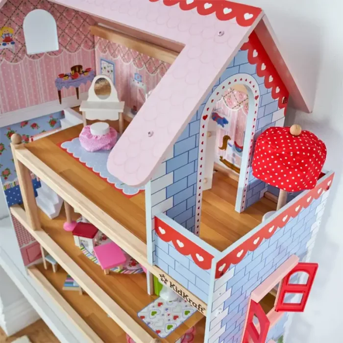 خانه عروسکی چوبی کیدکرفت مدل KidKraft Chelsea Dollhouse کد 65054