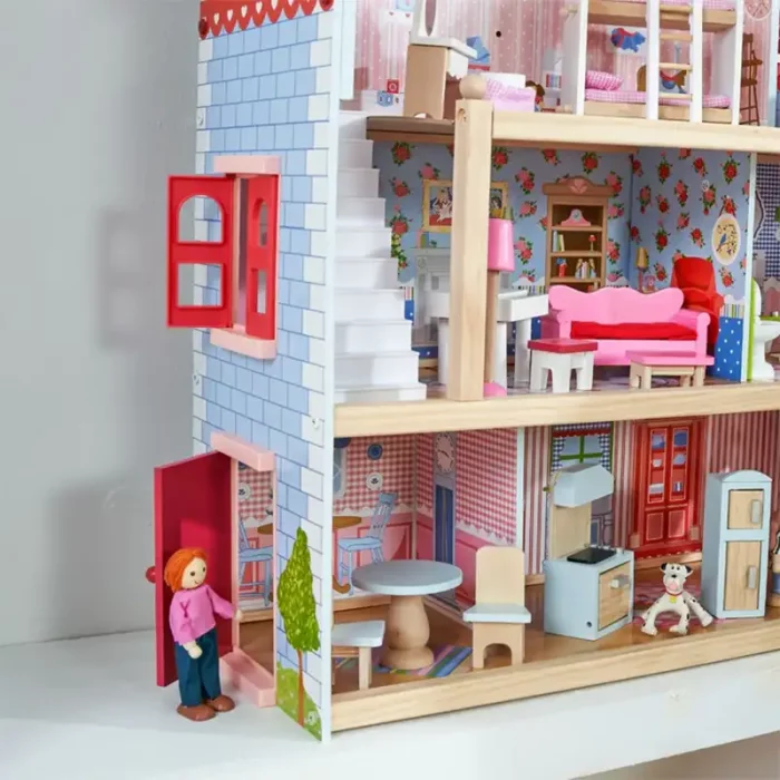 خانه عروسکی چوبی کیدکرفت مدل KidKraft Chelsea Dollhouse کد 65054