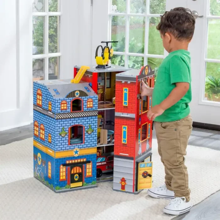 خانه امداد چوبی کیدکرفت مدل KidKraft Everyday Heroes Playset کد 63239