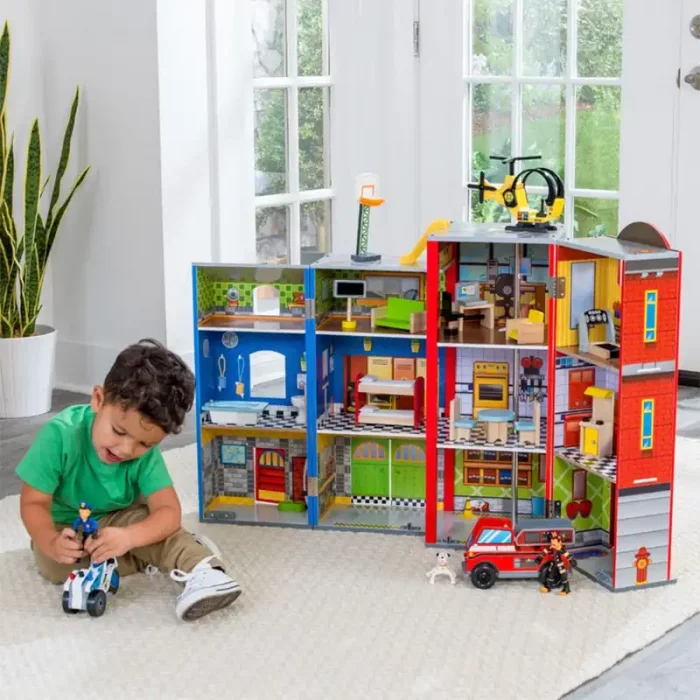خانه امداد چوبی کیدکرفت مدل KidKraft Everyday Heroes Playset کد 63239