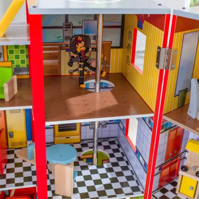 خانه امداد چوبی کیدکرفت مدل KidKraft Everyday Heroes Playset کد 63239