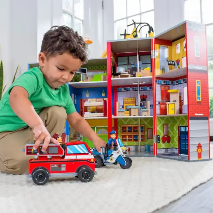 خانه امداد چوبی کیدکرفت مدل KidKraft Everyday Heroes Playset کد 63239