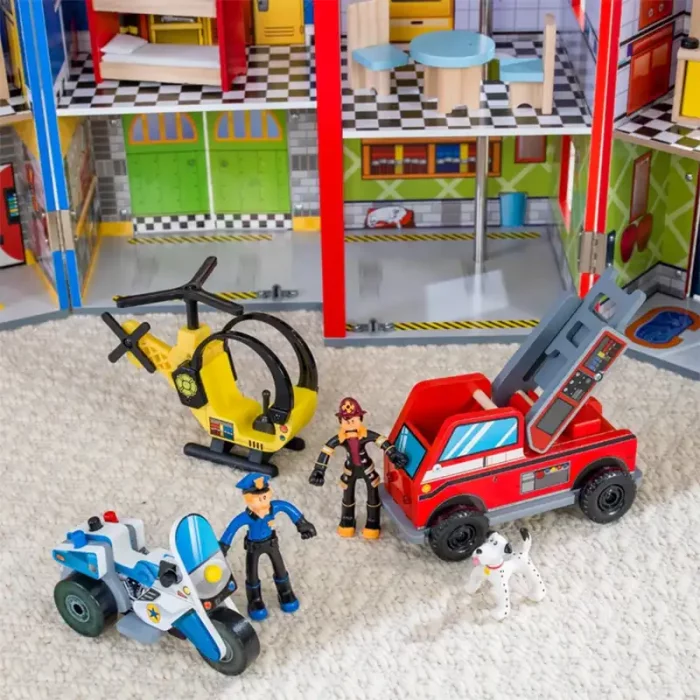 خانه امداد چوبی کیدکرفت مدل KidKraft Everyday Heroes Playset کد 63239