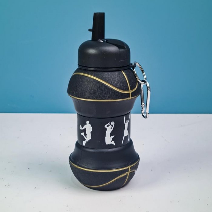 قمقمه سیلیکونی تاشو طرح توپ بسکتبال کد P805