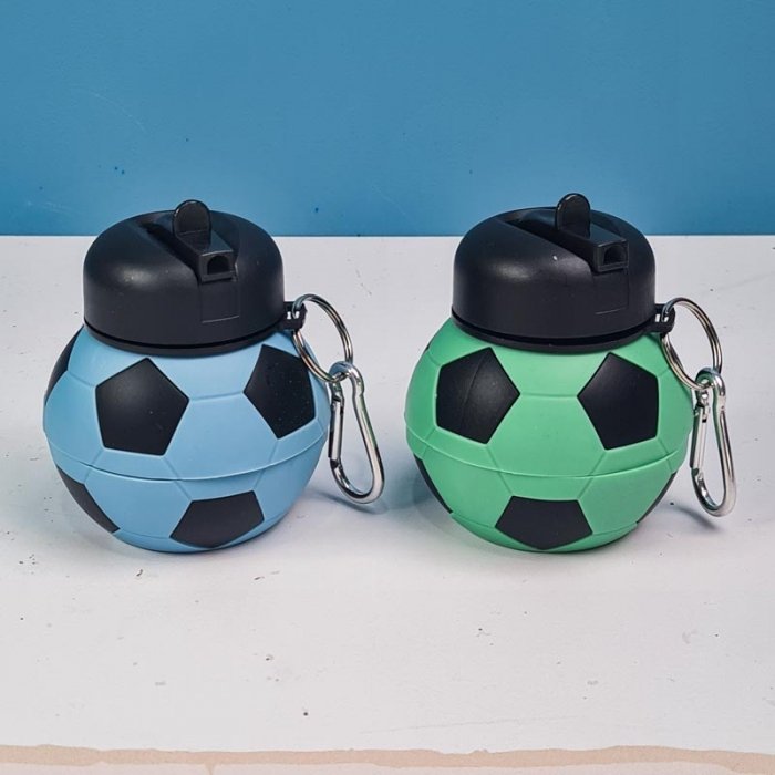 قمقمه سیلیکونی تاشو طرح توپ فوتبال کد P806