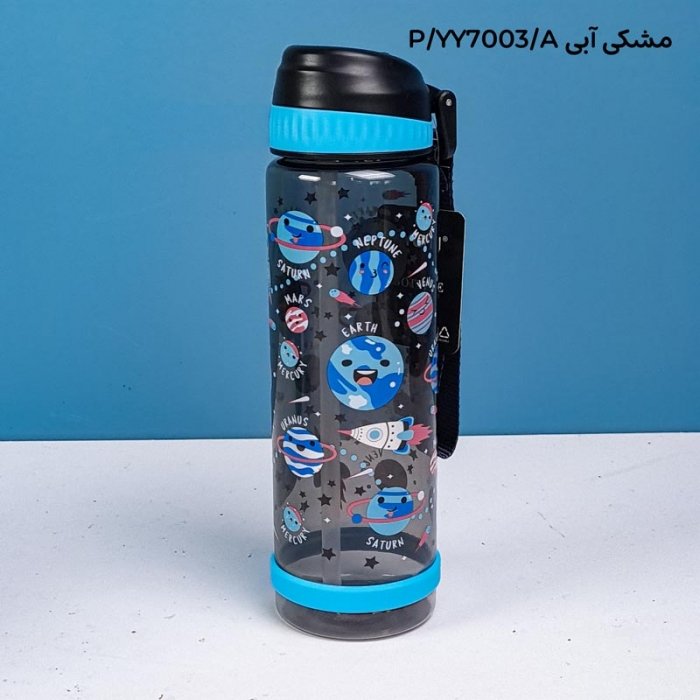 قمقمه نی دار فانتزی 750 میلی لیتر شفاف کد YY7003