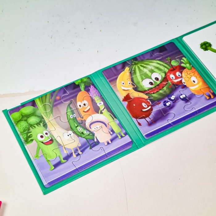 کتاب پازلی مگنتی 27 تکه طرح سبزیجات کد 896907