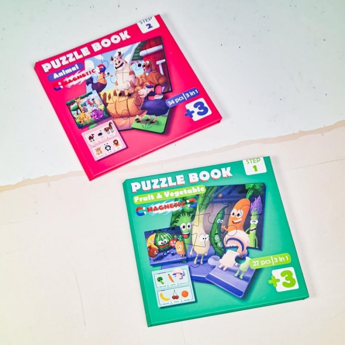 کتاب پازلی مگنتی 27 تکه طرح سبزیجات کد 896907