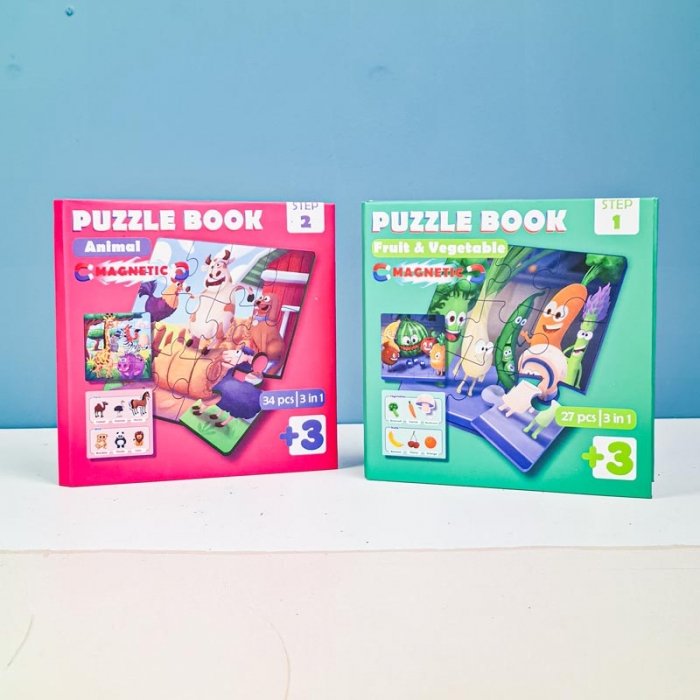 کتاب پازلی مگنتی 27 تکه طرح سبزیجات کد 896907