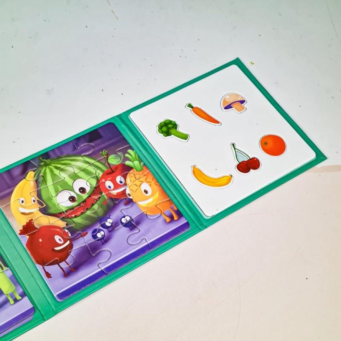 کتاب پازلی مگنتی 27 تکه طرح سبزیجات کد 896907