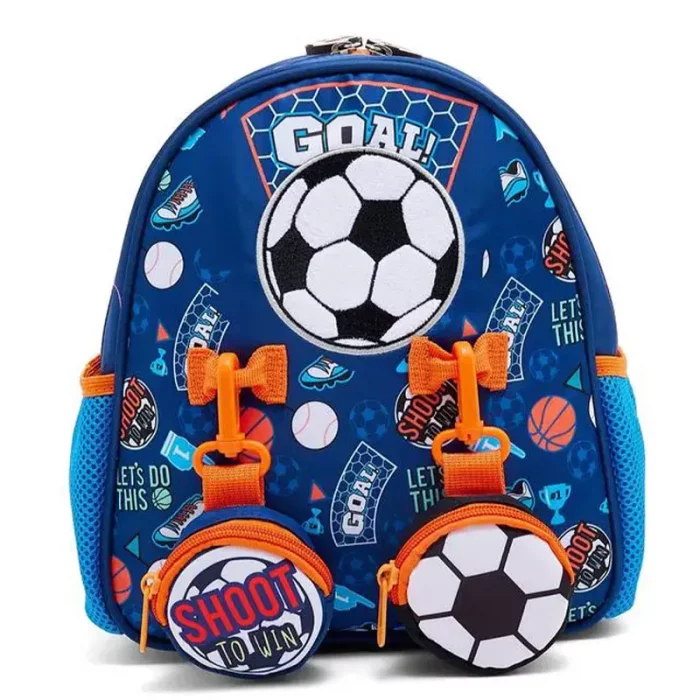 کوله پشتی مهدکودک وست VEST طرح توپ فوتبال کد P/U2054/D