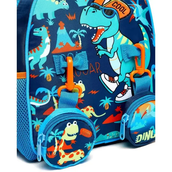 کوله پشتی مهدکودک وست VEST طرح دایناسور کد P/U2054/C
