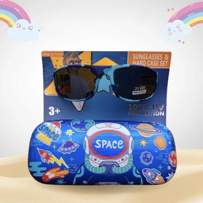 عینک آفتابی وست VEST مدل فضانورد سورمه ای کد P/U2106/G