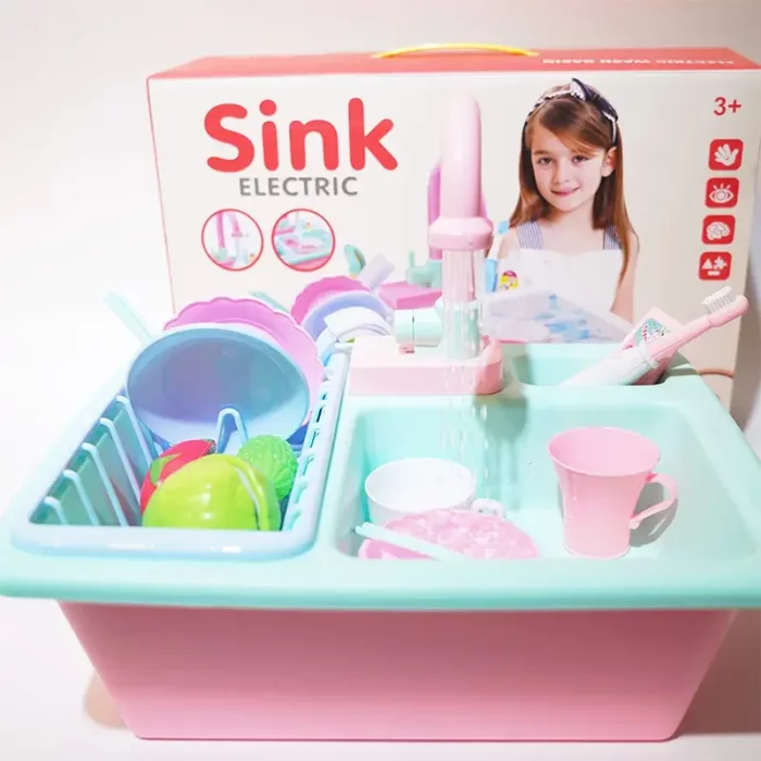 اسباب بازی سینک ظرفشویی رنگ صورتی مدل P/232A/SU