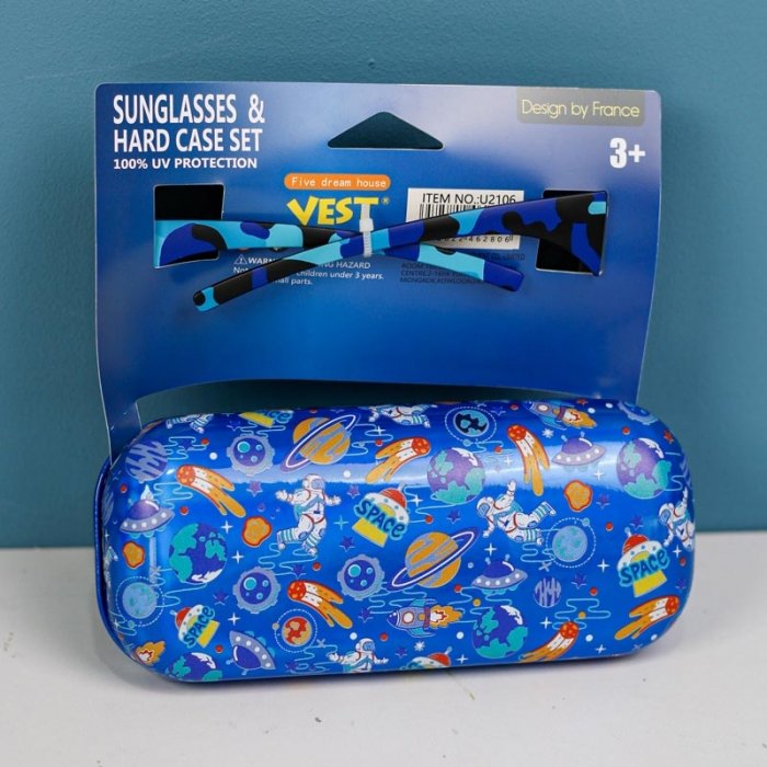 عینک آفتابی وست VEST مدل فضانورد سورمه ای کد P/U2106/G