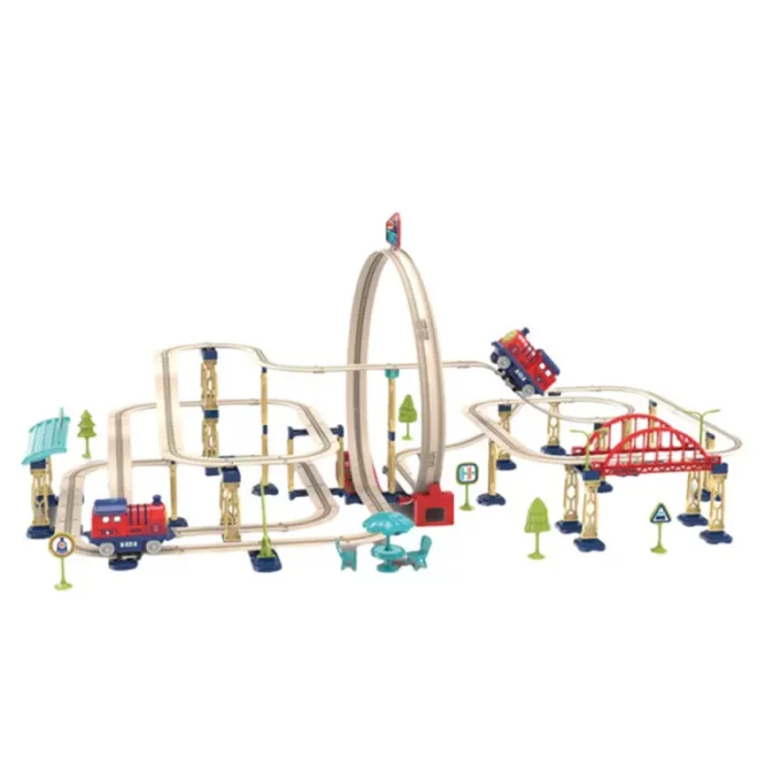 اسباب بازی ساختنی ریل قطار 161 تکه کد 89980