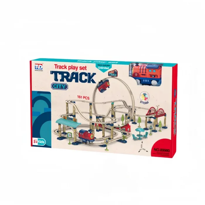 اسباب بازی ساختنی ریل قطار 161 تکه کد 89980