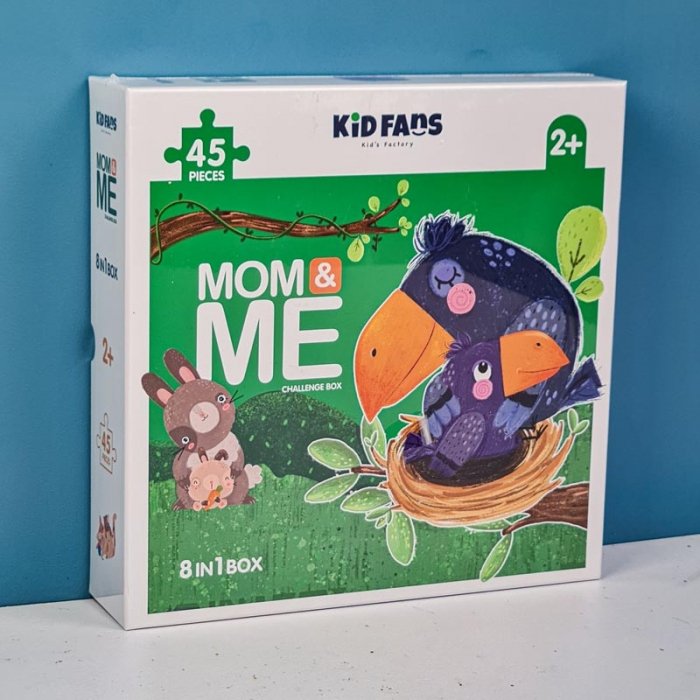 پازل کودک 45 تکه مدل من و مامان KID FANS MOM & ME کد KS2435