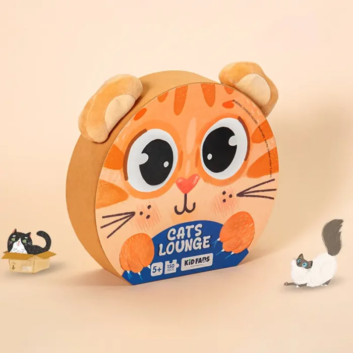 پازل کودک 150  تکه مدل گربه KID FANS CATS LOUNGE کد KS2407
