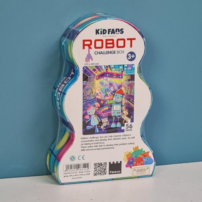 پازل کودک 56 تکه مدل ربات KID FANS ROBOT کد KS2444
